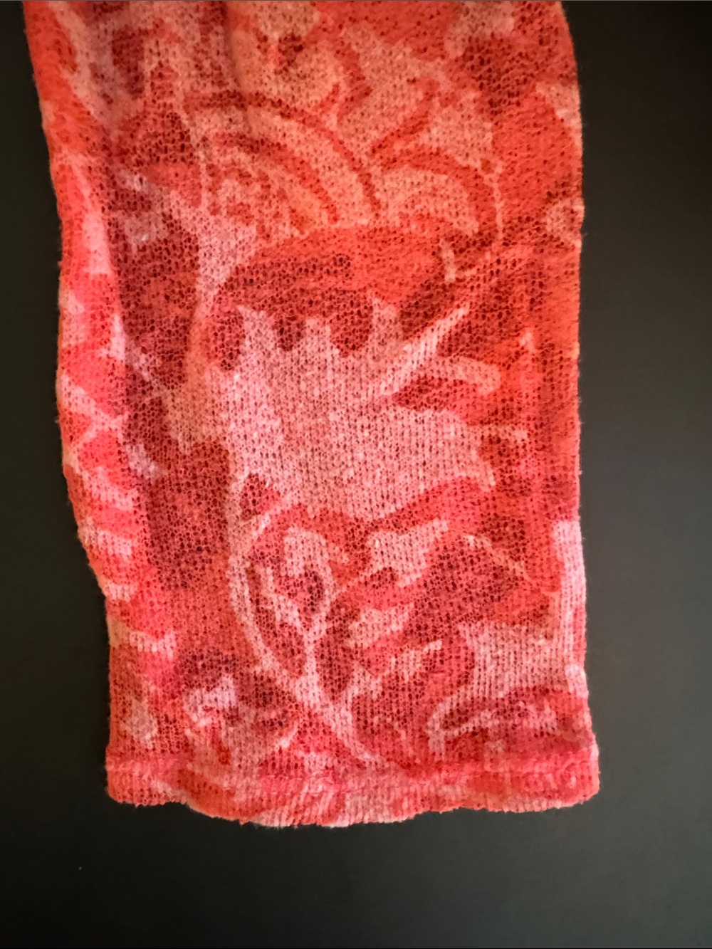Free People Pink Floral Henley Long Sleeve Top - Picture 4 of 5